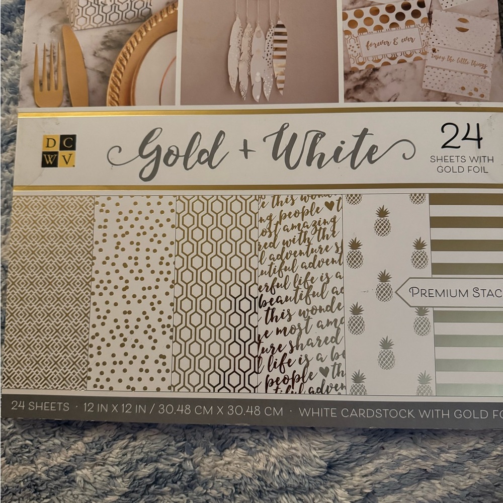 Premium THICK Cardstock with Gold Foil